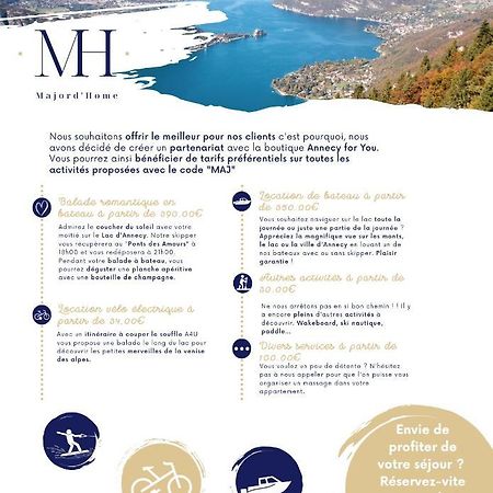 Le Lake - Vue Lac Et Montagne - Majord'Home Annecy Ngoại thất bức ảnh
